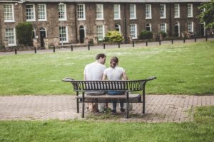 Couple on Bench - How to Convey Attraction