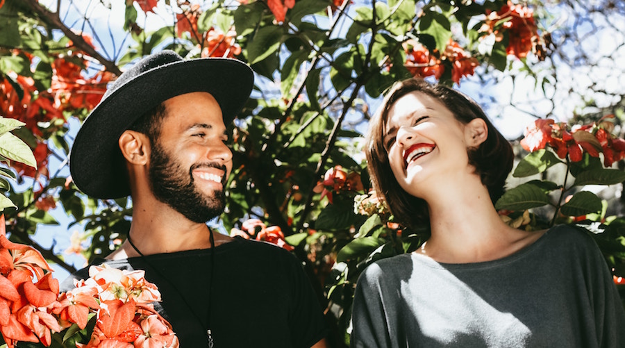 Man and Woman Smiling - Conversation Topics