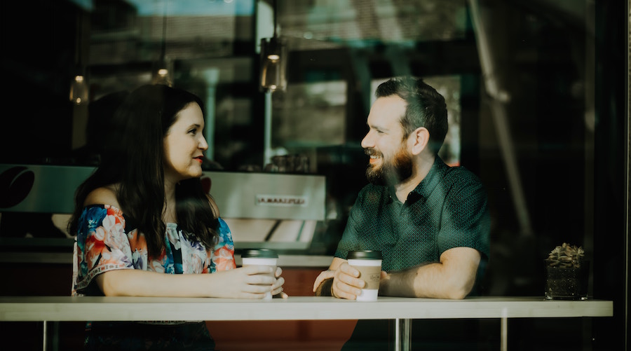 Man and Woman Talking - Conversation Topics