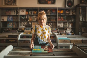 Woman Looking at Records - Approach a Girl
