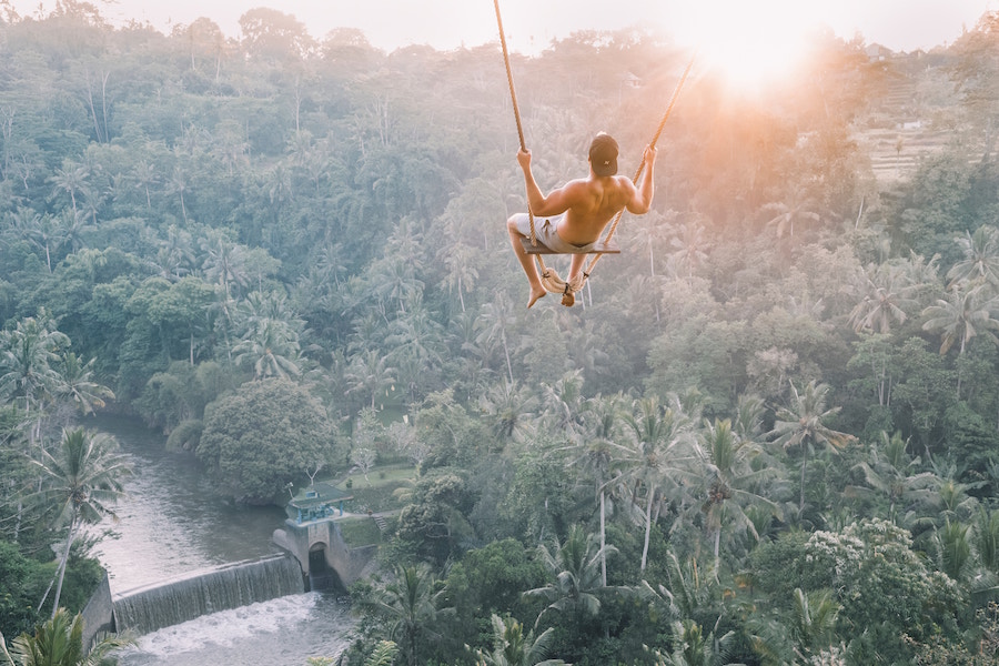 Man Swinging in Jungle - Benevolent Badass