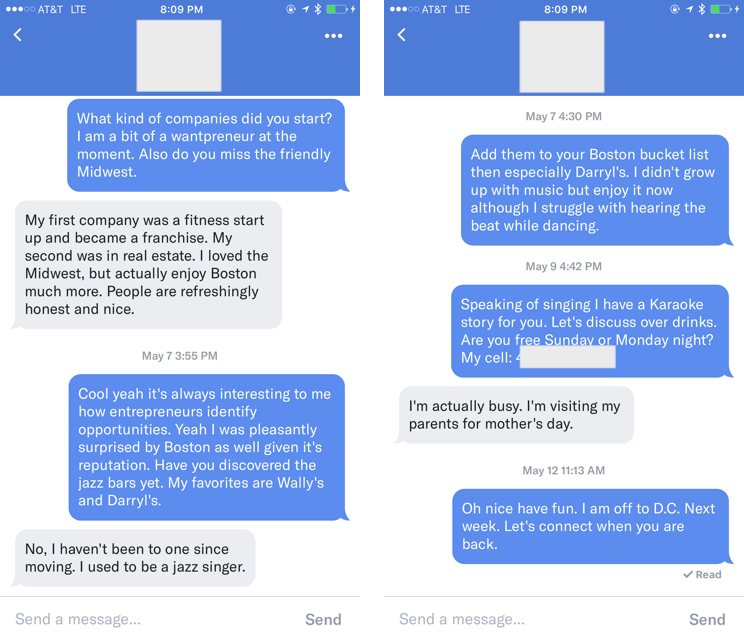 online dating conversation examples