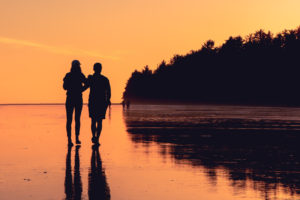 Couple Beach Sunset - Dating for Introverted Guys