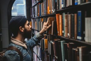 Man in Library - Where to Meet Women Outside of Bars