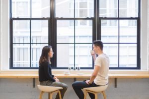 Man And Woman Drinking Coffee - How To Ask Someone If They Are Single