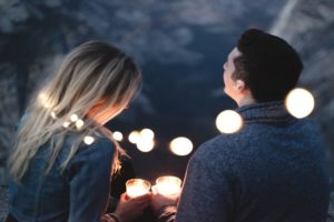 Woman And Man Twinkling Lights - How To Hold A Conversation With A Girl